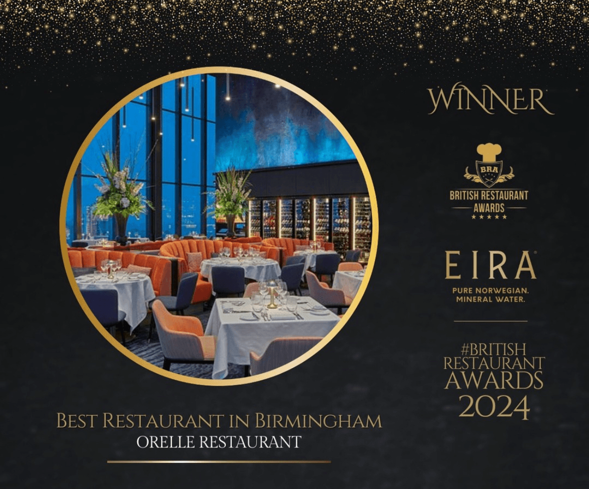Orelle Crowned Birmingham’s Top Dining Spot at British Restaurant Awards