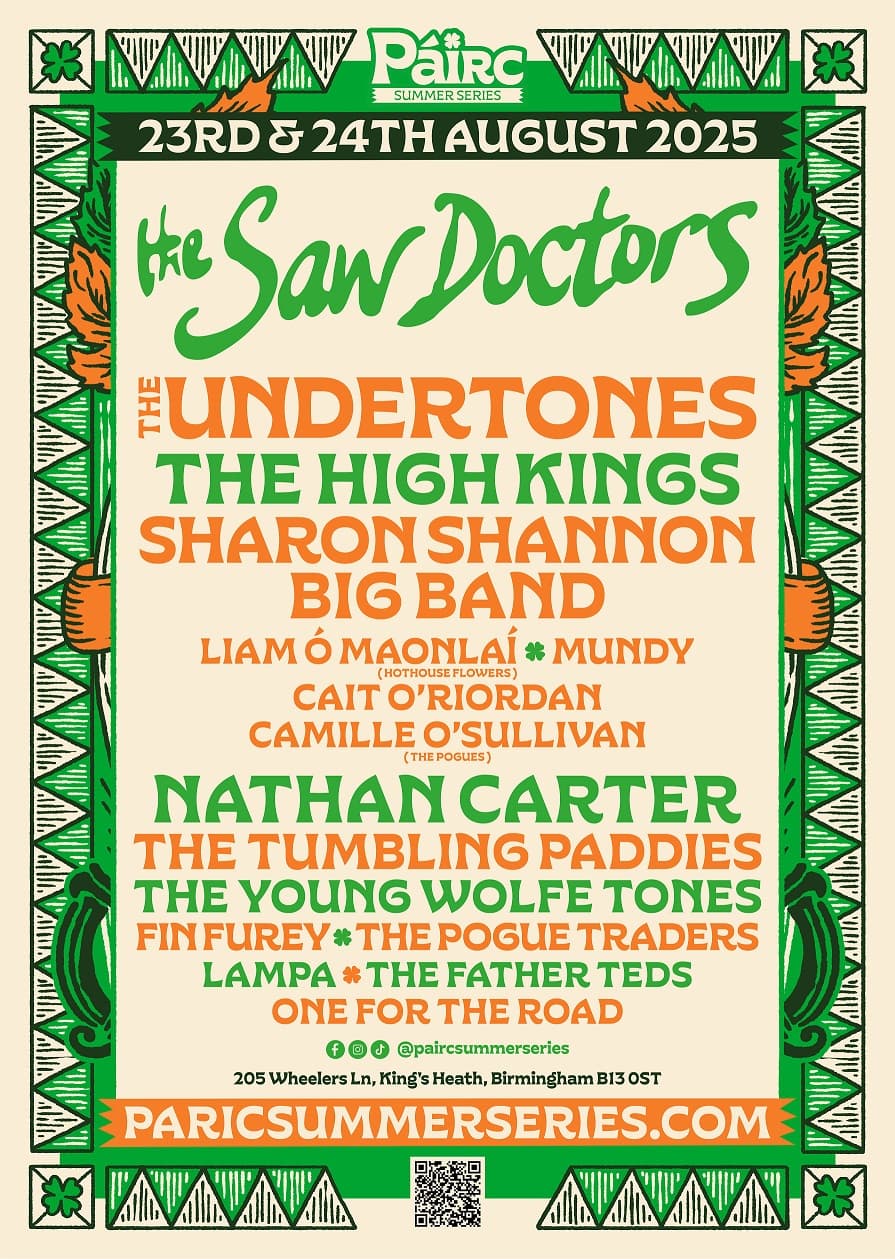 Birmingham’s Biggest Celebration of Irish Music Returns for Páirc Summer Series 2025