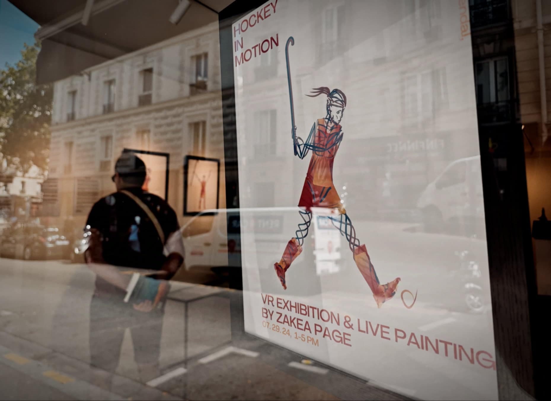 Birmingham-based Artist Zakea Page Premieres ‘Hockey in Motion’ in Paris